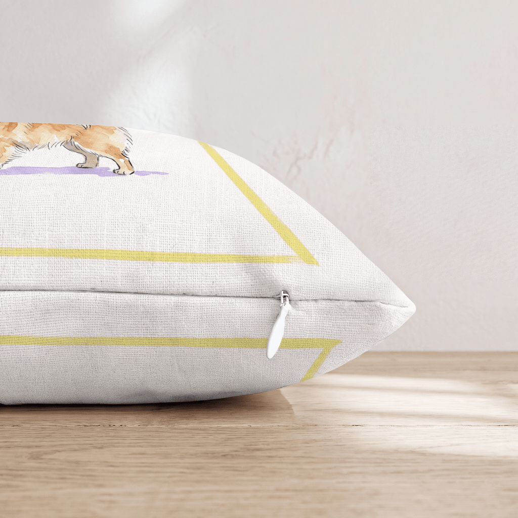 French 75 Pomeranian Throw Pillow - Hillcroft Home