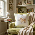 French 75 Pomeranian Throw Pillow - Hillcroft Home