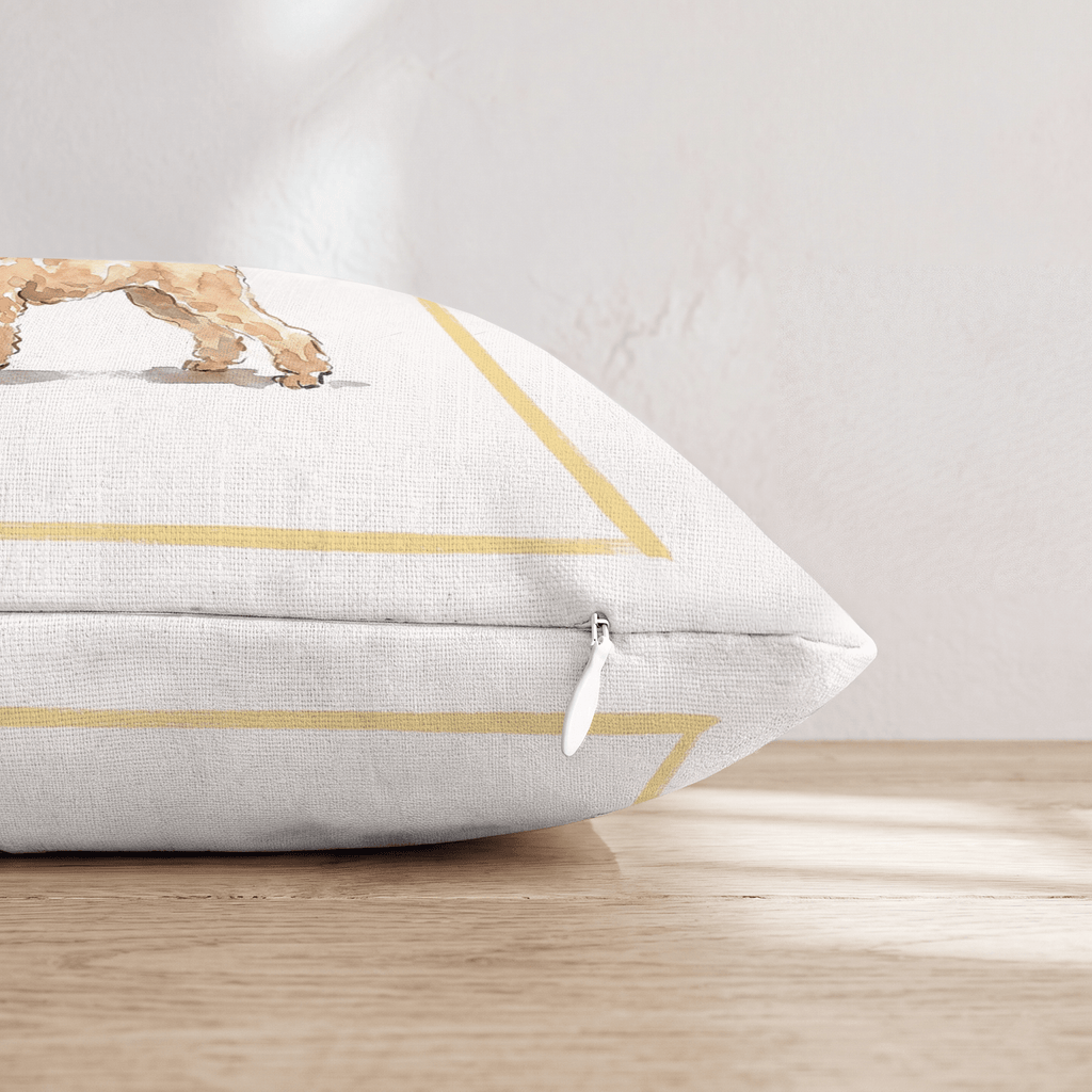 French 75 Poodle Throw Pillow - Hillcroft Home