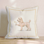 French 75 Poodle Throw Pillow - Hillcroft Home