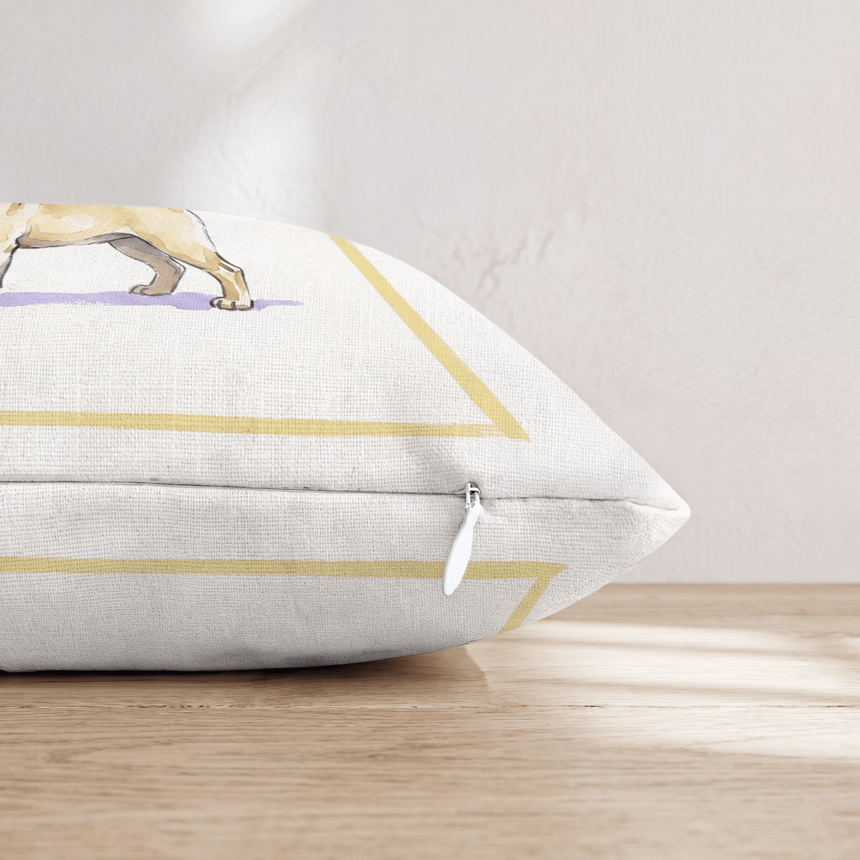 French 75 Pug Throw Pillow - Hillcroft Home