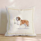 French 75 Saint Bernard Throw Pillow - Hillcroft Home