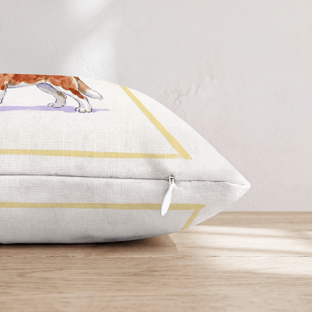 French 75 Saint Bernard Throw Pillow - Hillcroft Home