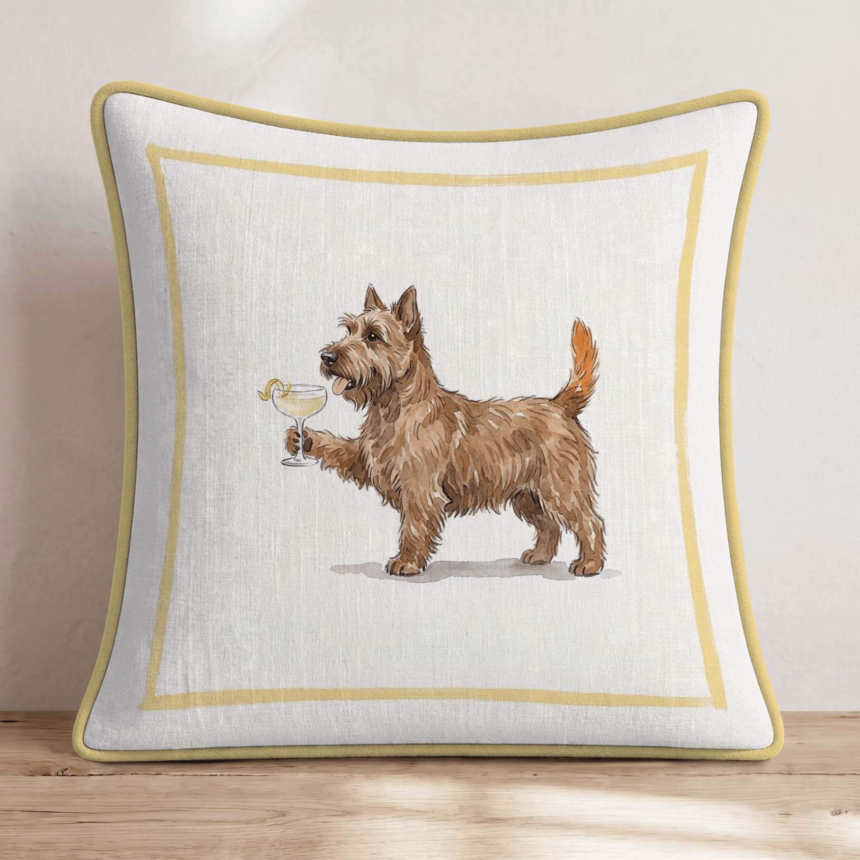 French 75 Scottie Throw Pillow - Hillcroft Home