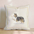 French 75 Sheltie Throw Pillow - Hillcroft Home