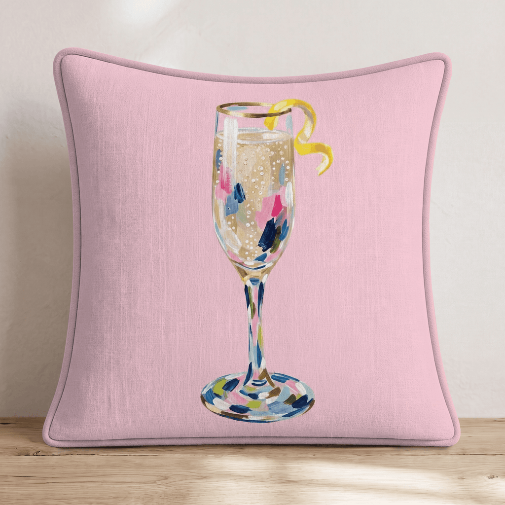French 75 Twist Throw Pillow - Hillcroft Home