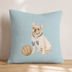 French Bulldog Buckets Throw Pillow - Hillcroft Home