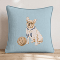French Bulldog Buckets Throw Pillow - Hillcroft Home