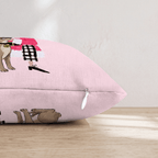 French Bulldog Christmas Embrace Throw Pillow - Hillcroft Home
