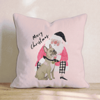 French Bulldog Christmas Embrace Throw Pillow - Hillcroft Home