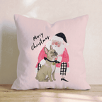 French Bulldog Christmas Embrace Throw Pillow - Hillcroft Home