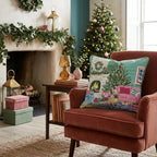 French Bulldog Fireside Cabin Throw Pillow - Hillcroft Home