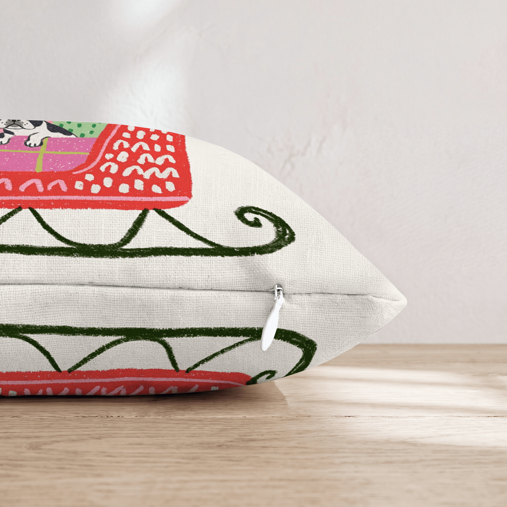 French Bulldog Gift Sleigh Throw Pillow - Hillcroft Home