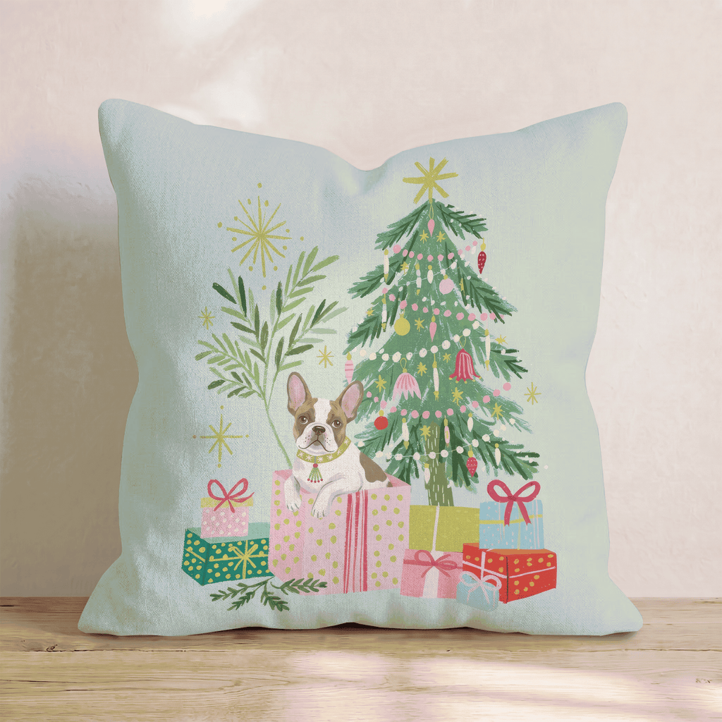 French Bulldog Gift Surprise Throw Pillow - Hillcroft Home