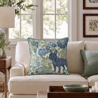 French Bulldog in the Flowers Throw Pillow throw pillow - Hillcroft Home