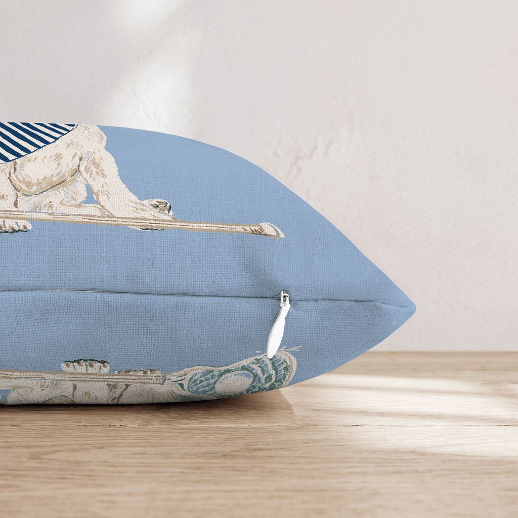 French Bulldog Lacrosse Throw Pillow - Hillcroft Home