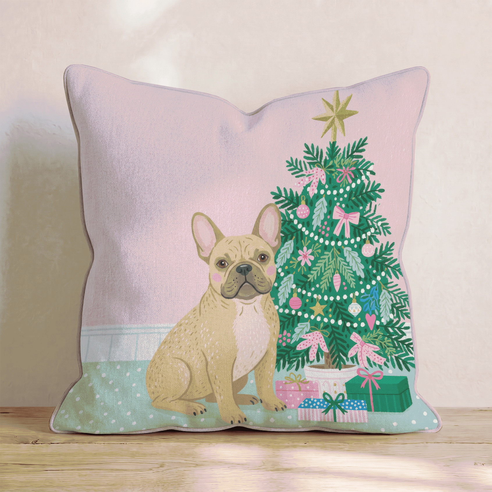 French Bulldog Nook Throw Pillow - Hillcroft Home