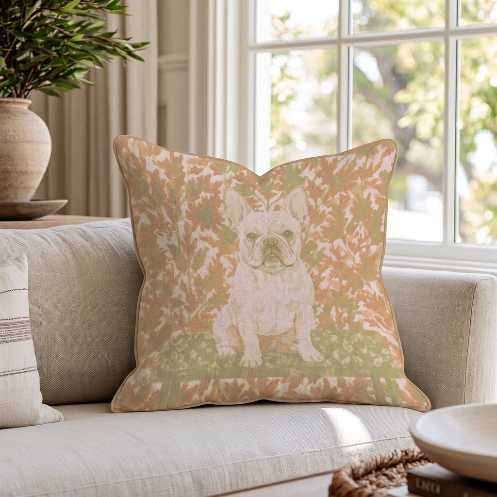 French Bulldog NYC Fall Afternoon Throw Pillow throw pillow - Hillcroft Home