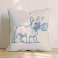 French Bulldog Pickleball Throw Pillow - Hillcroft Home