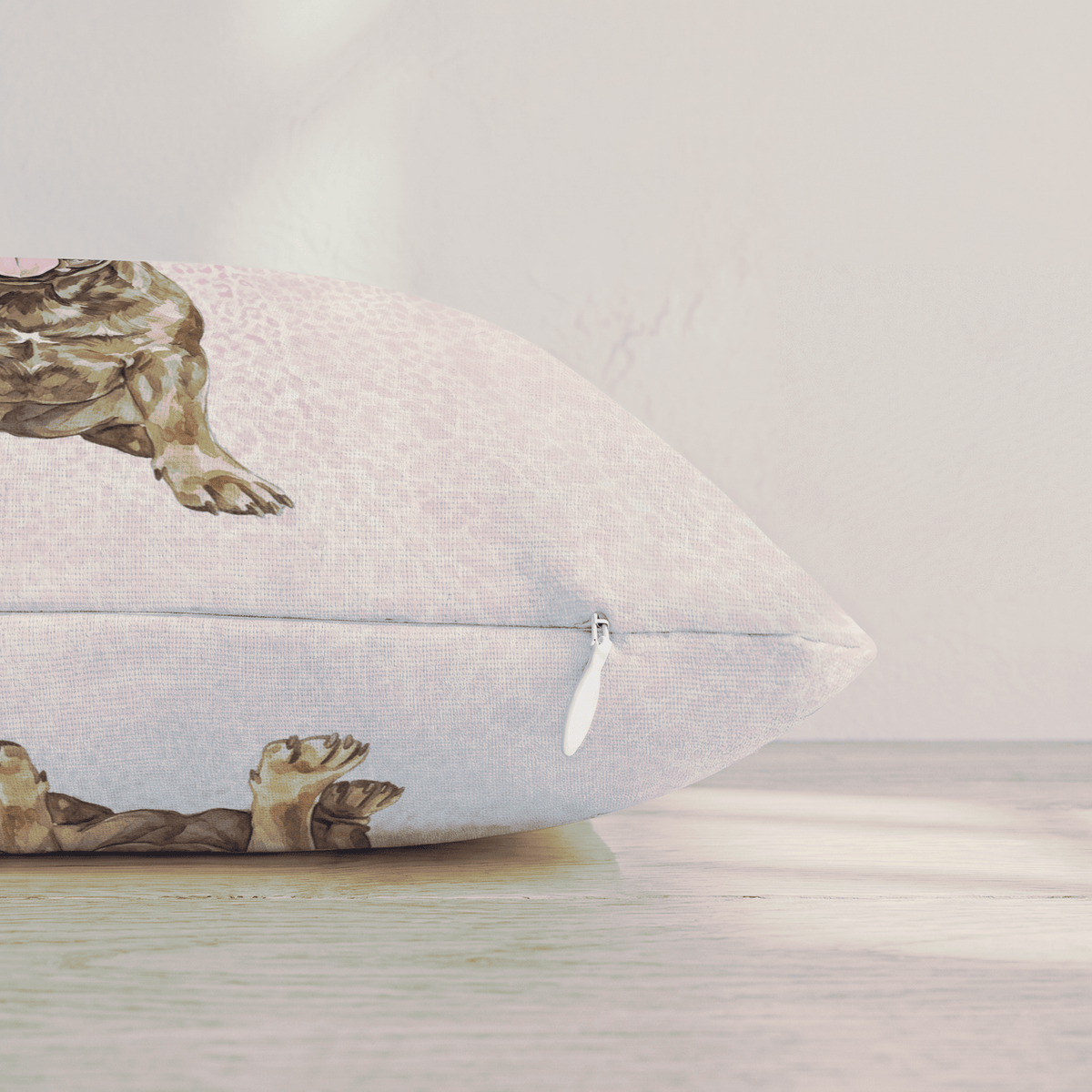 French Bulldog Play Date Throw Pillow throw pillow - Hillcroft Home
