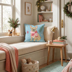 French Bulldog Scarf Throw Pillow throw pillow - Hillcroft Home