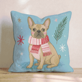 French Bulldog Scarf Throw Pillow - Hillcroft Home