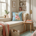 French Bulldog Scarf Throw Pillow - Hillcroft Home