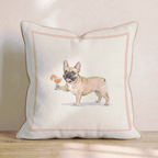 French Bulldog Spritz Throw Pillow - Hillcroft Home