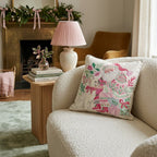 French Bulldog with Santa Throw Pillow - Hillcroft Home