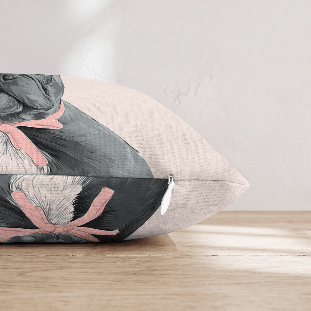 Frenchie Portrait Throw Pillow - Hillcroft Home