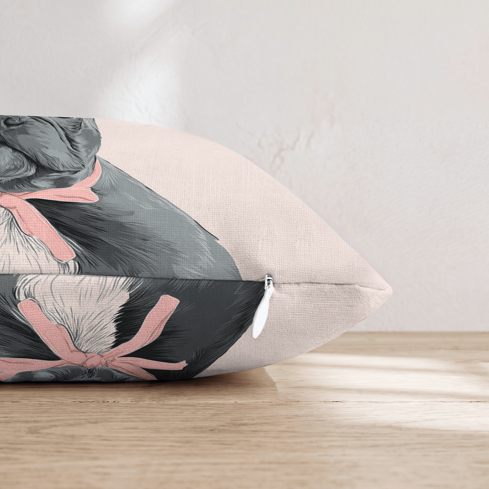 Frenchie Portrait Throw Pillow - Hillcroft Home