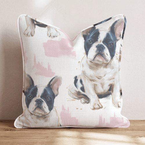Frenchie Snuggles Throw Pillow - Hillcroft Home