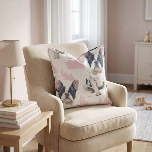 Frenchie Snuggles Throw Pillow - Hillcroft Home