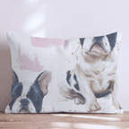 Frenchie Snuggles Throw Pillow - Hillcroft Home