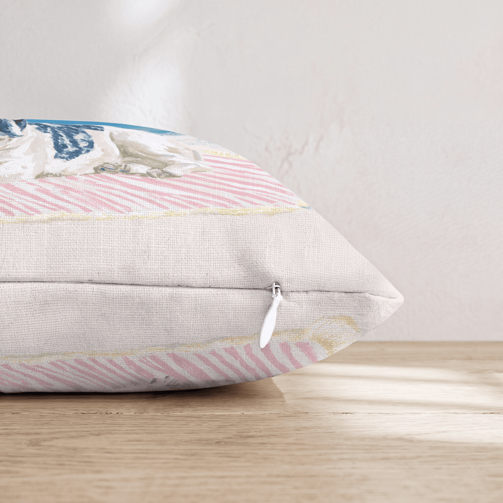 Frenchie Tan Throw Pillow - Hillcroft Home