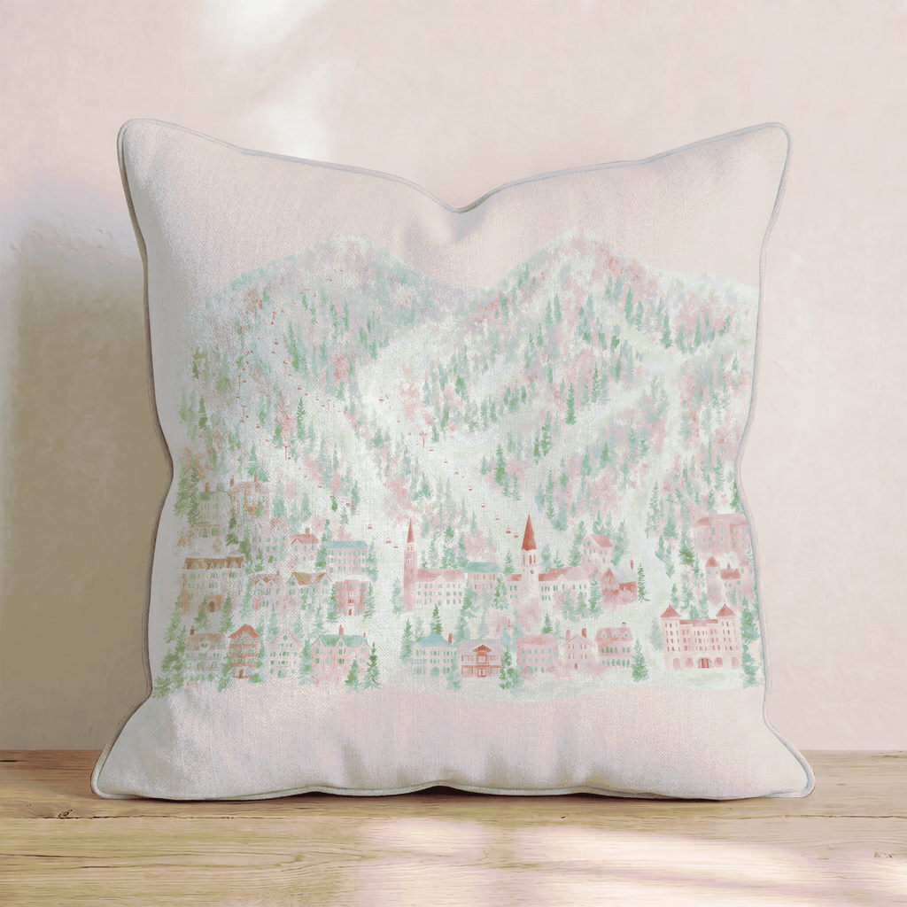 Fresh Off the Slopes Throw Pillow - Hillcroft Home