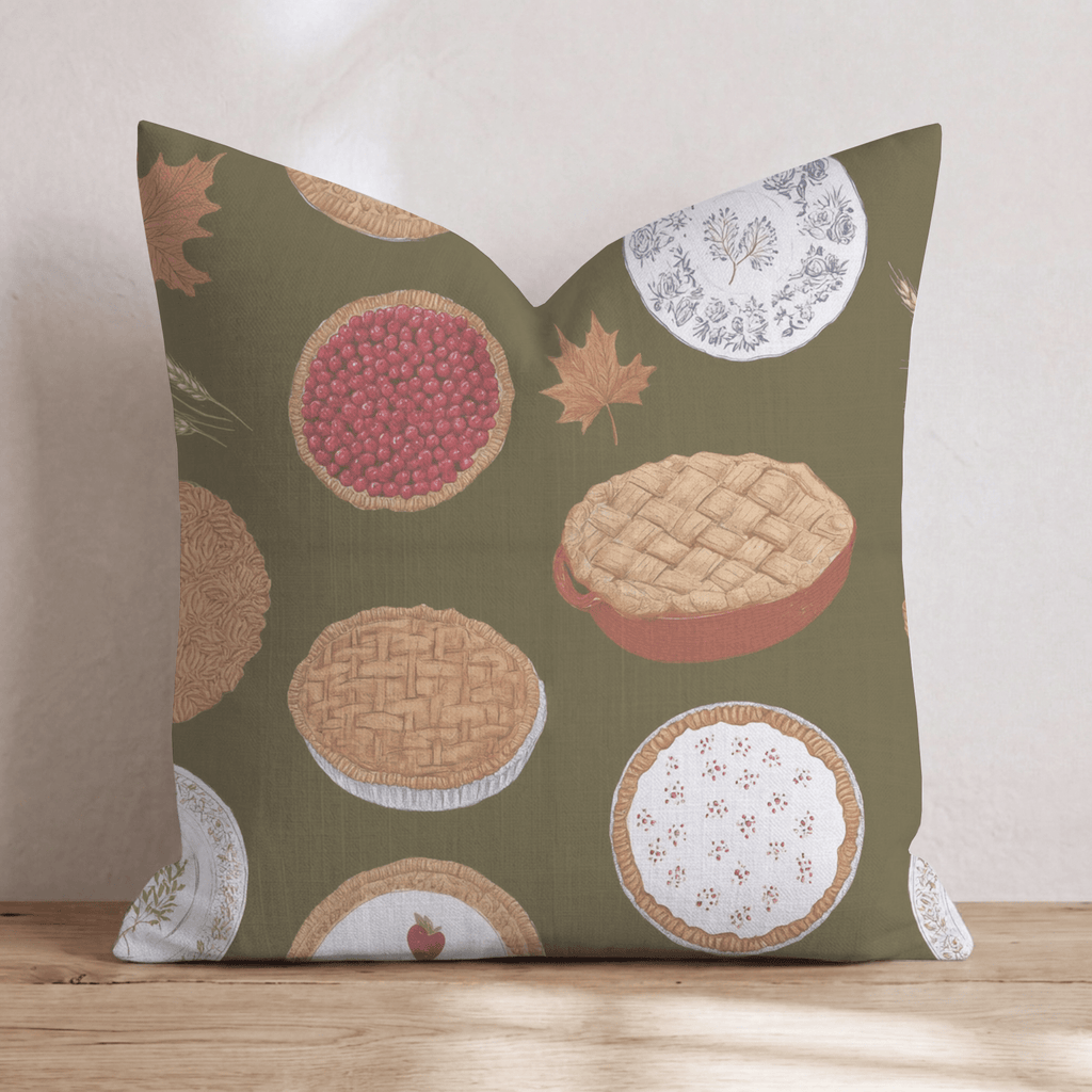 Fresh Pie & China Throw Pillow - Hillcroft Home
