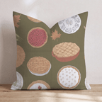 Fresh Pie & China Throw Pillow - Hillcroft Home
