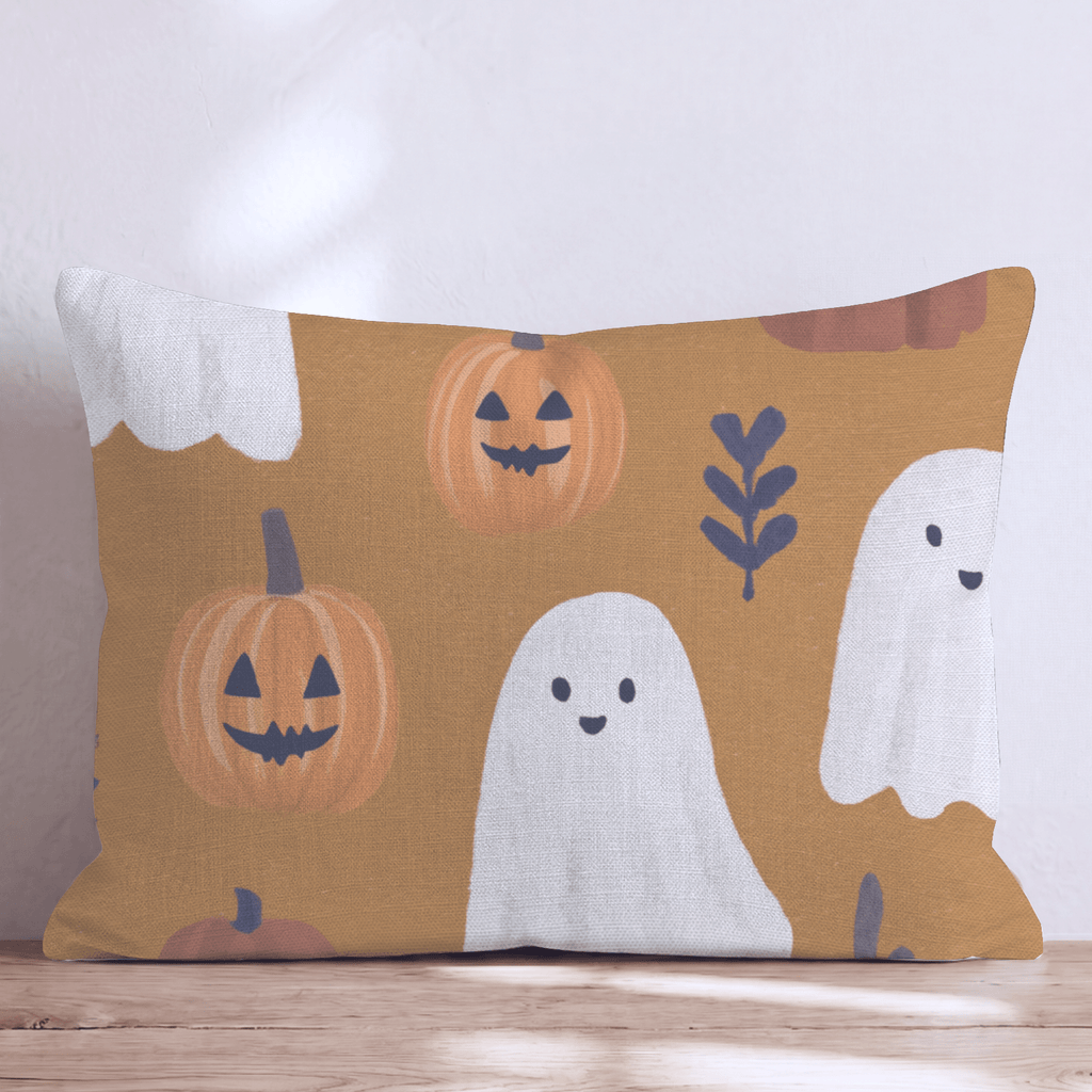 Friendly Ghost Patch Throw Pillow - Hillcroft Home