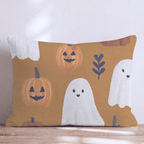 Friendly Ghost Patch Throw Pillow - Hillcroft Home
