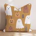 Friendly Ghost Patch Throw Pillow - Hillcroft Home