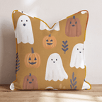 Friendly Ghost Patch Throw Pillow - Hillcroft Home