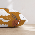 Friendly Ghost Patch Throw Pillow - Hillcroft Home