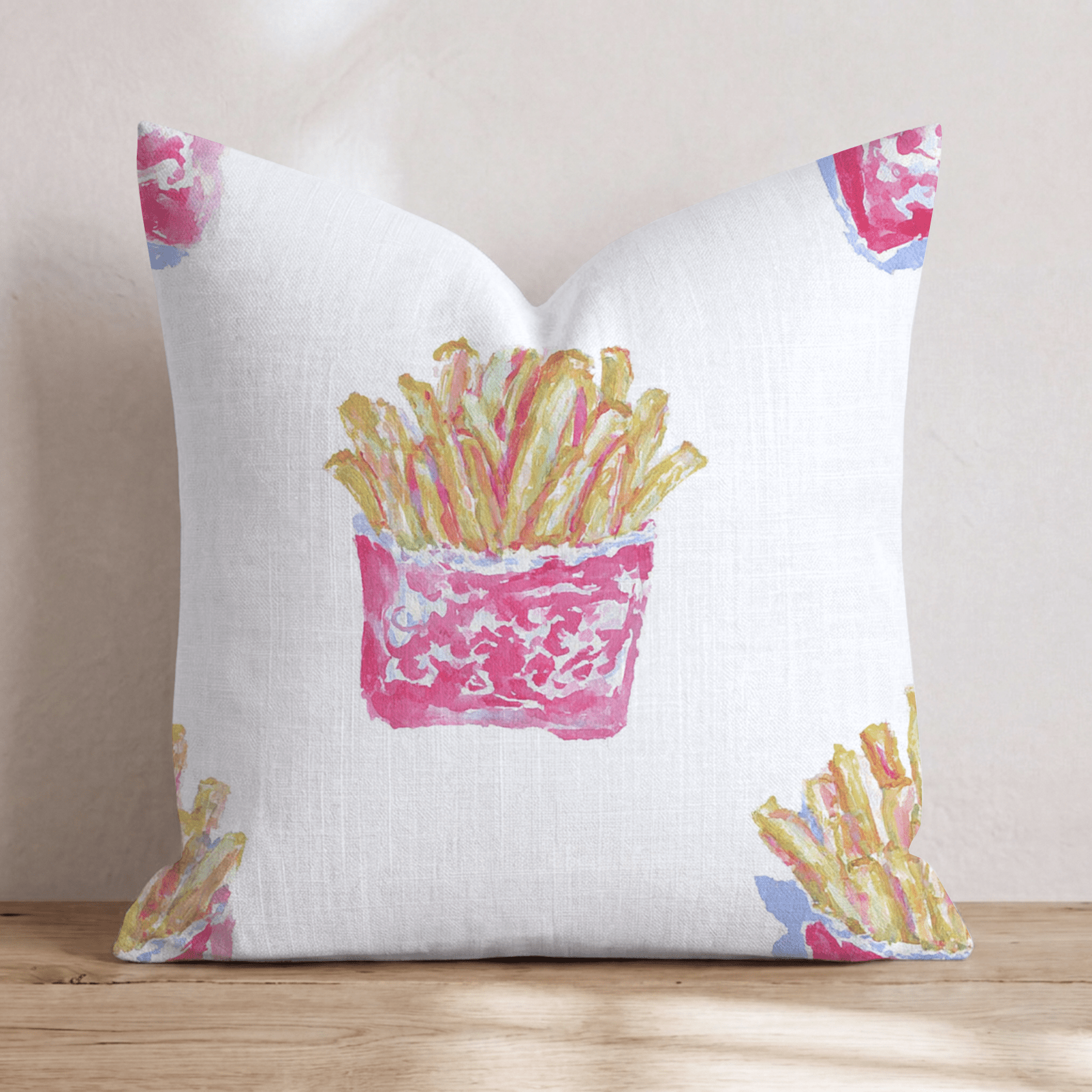 Fries Before Guys Throw Pillow - Hillcroft Home