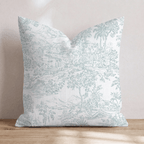 From Above Toile Throw Pillow - Hillcroft Home