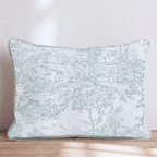From Above Toile Throw Pillow - Hillcroft Home