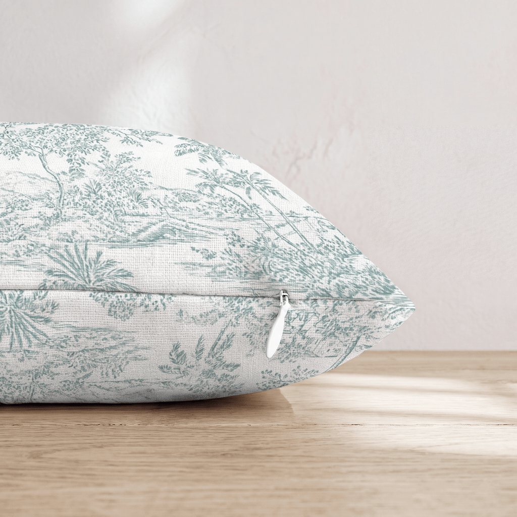 From Above Toile Throw Pillow - Hillcroft Home