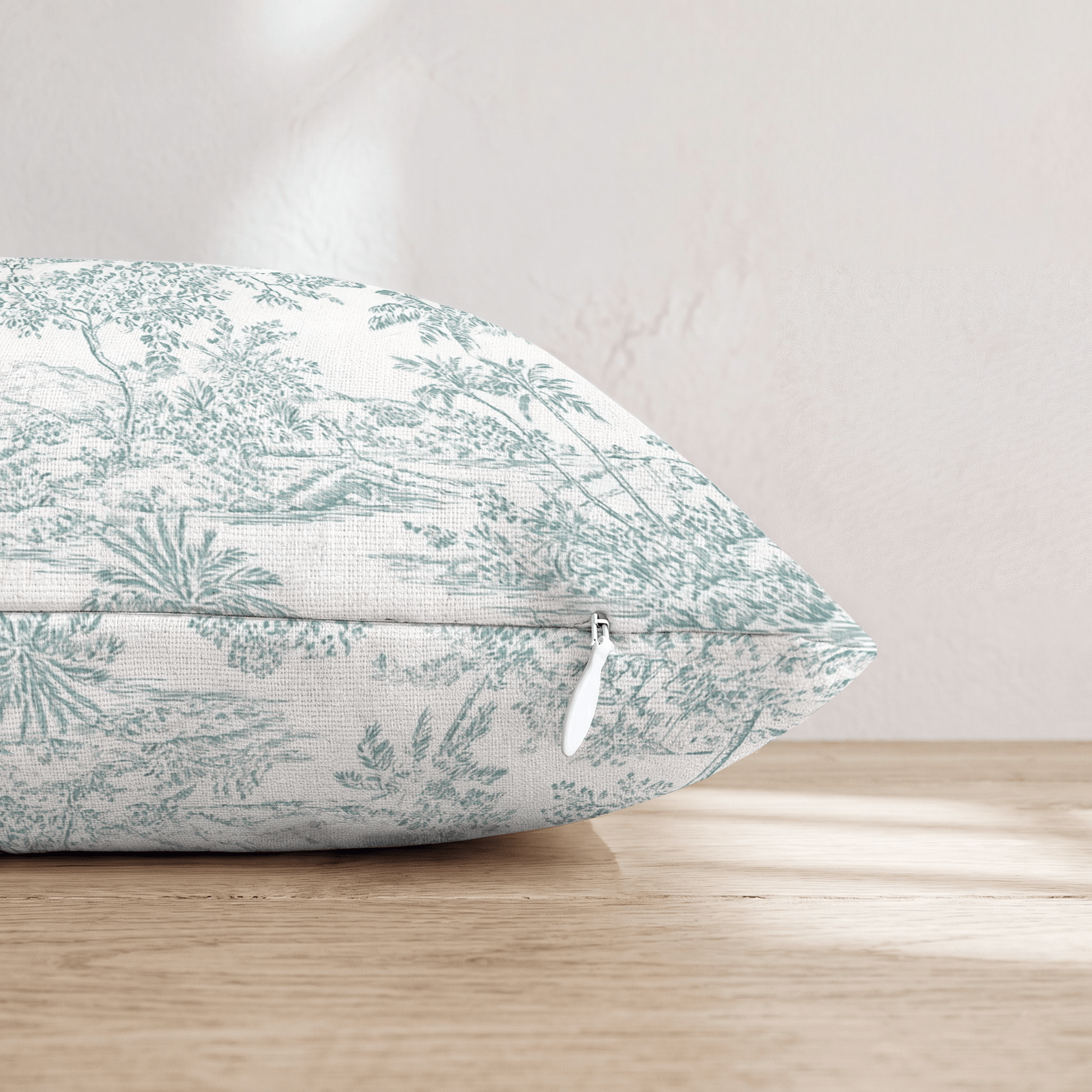 From Above Toile Throw Pillow - Hillcroft Home