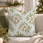 Frosted Evergreen Throw Pillow throw pillow - Hillcroft Home