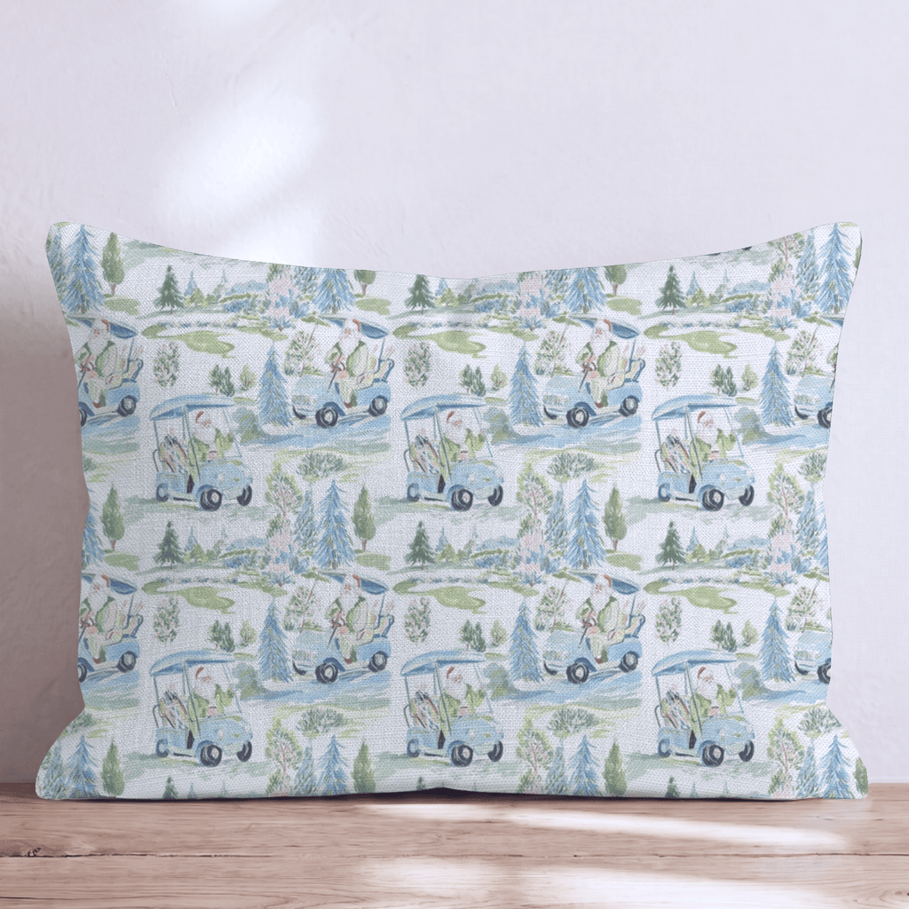 Frosted Golf Course Throw Pillow throw pillow - Hillcroft Home